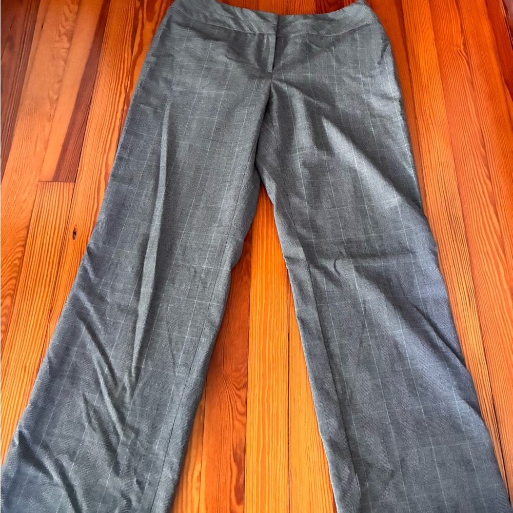 Style & Co. Women's Grey Plaid Wide Leg Pants